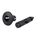 thumbnail image 2 of 300Pcs Car Molding Door 5mm Hole Plastic Rivets Fixing Black., 2 of 8