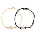 thumbnail image 4 of 1 par de pulseras vibratorias para pareja, pulseras de conexión de latidos del corazón para él y para ella, pulseras tejidas ajustables, joyería de aniversario para relaciones a distancia., 4 of 7