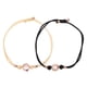thumbnail image 4 of 1 par de pulseras vibratorias para pareja, pulseras de conexión de latidos del corazón para él y para ella, pulseras tejidas ajustables, joyería de aniversario para relaciones a distancia., 4 of 7