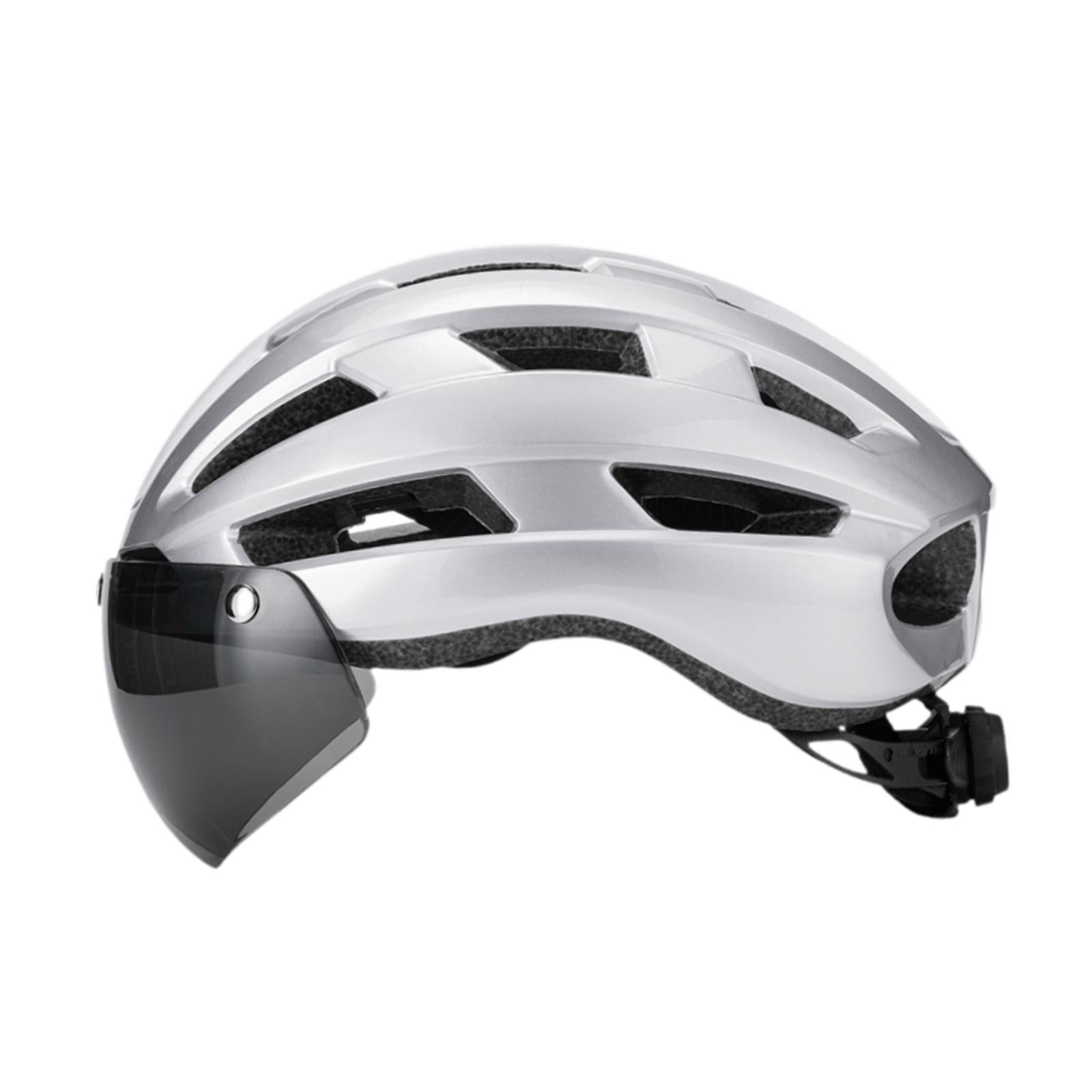 DimyFew Bike Helmet Bicycle Helmet Supplies Ventilation Removable Padded Shockproof Bike Silver