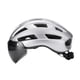 thumbnail image 3 of Casco de bicicleta con correa ajustable y parabrisas para hombres y adultos. Plata, 3 of 9