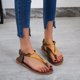 thumbnail image 1 of Sandalias de mujer, zapatos frescos de verano, zapatos de playa, sandalias de pellizco de estilo romano de tacón plano Wmkox8yii shjk2016, 1 of 9