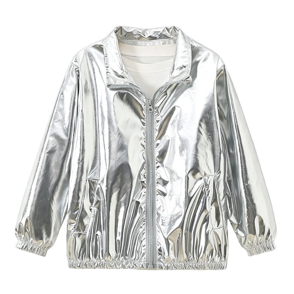 CAIVO Boys Girls Autumn Zip Up Collared Casual Jacket Fashion Outerwear Coats Long Sleeve Classic Dailywear