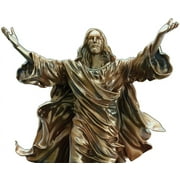 The Bradford Exchange Light of The World Religious Illuminated Cold-Cast Bronze Jesus Sculpture 11-inches