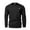 Black, variant on George Men’s Textured Crew Neck Sweatshirt with Long Sleeve, Big and Tall Heavyweight Mens Knit Pullover Sweater , Army Green,Size S