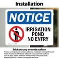 thumbnail image 3 of (2 Pack) Irrigation Pond No Entry Sign, 3 of 7