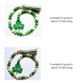 thumbnail image 4 of 27.6 Inch Wood Bead Garland with Jute Rope Tassel Green Shamrock Farmhouse Bead Garland Tassel Irish Style Decor Ornaments for Easter and St.Patrick Day Tiered Tray Decorations Wall Hanging Decor, 4 of 4