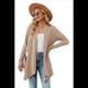 thumbnail image 2 of Cárdigan Informal Elegante de Larga con Abertura Frontal para Mujer, Color Caqui, Talla XXL, 2 of 6