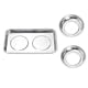 thumbnail image 1 of 3 Pcs Magnetic Parts Tray Set, Stainless Steel Heavy Duty Square and Round Extra Strong Magnetic Tool Trays Holder, 1 of 5