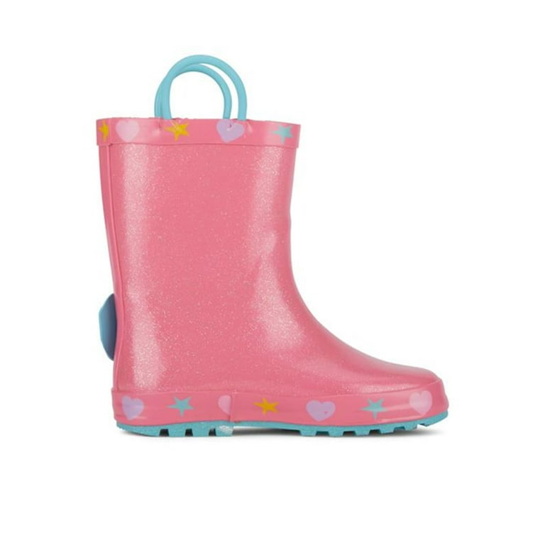 Pink rain boots walmart online