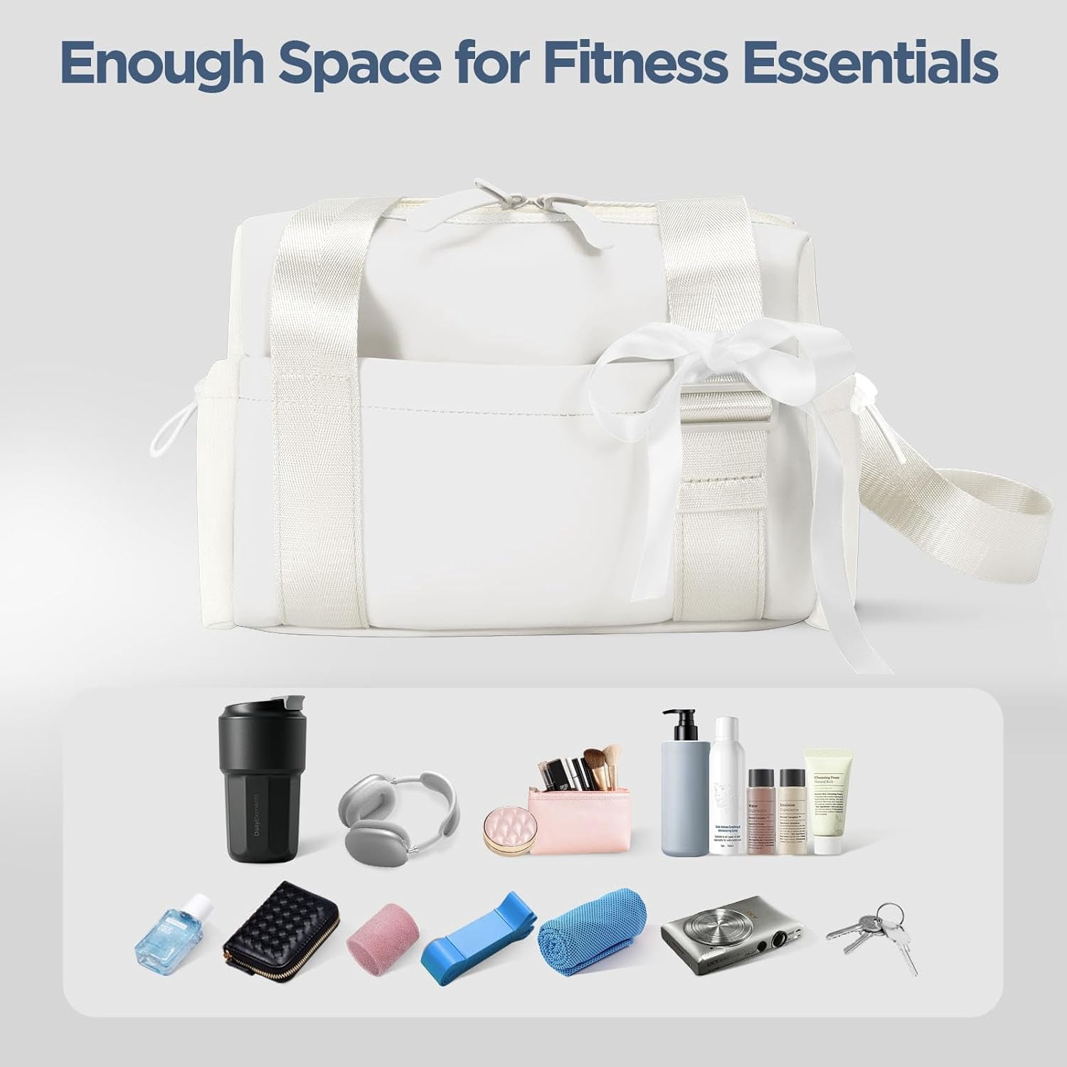Bag for Women Girls Small Gym Tote Bag with Wet Compartment Waterproof Travel Duffle Bag Cute Workout Sport Bag