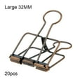 thumbnail image 2 of fastboy 20 Pieces Metal Paper Clip Electroplated Solid Color Replacement Home School Examination Papers Clips Accessories Red Bronze 32mm, 2 of 5
