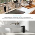 thumbnail image 5 of Home Zone Living Stainless Steel Foaming Hand Soap Dispenser with Refillable Bottle, Black, 5 of 7