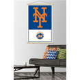 thumbnail image 2 of MLB New York Mets - Logo 22 Wall Poster with Magnetic Frame, 22.375" x 34", 2 of 5