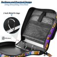 thumbnail image 4 of FORMRS Zipper Binder with Shoulder Strap 2-inch Ring 500 Sheet Capacity File Bag, Purple Simple Triangles, 4 of 5
