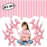 Light Pink Twisting Balloons - Long Balloons - 100 Pack