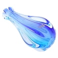thumbnail image 4 of GlassOfVenice Murano Glass Sommerso Ribbed Bud Vase - Aqua Blue, 4 of 8