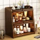 thumbnail image 3 of Gabinete lateral de comedor de estilo japonés, almacenamiento de tazas de té, pared de salón, cocina, gabinete de almacenamiento multicapa, gabinetes para sala de estar, 3 of 4