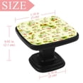 thumbnail image 4 of 4 Pcs Square Cabinet Handle Cupboard Knob Drawer Pulls Handle Frog Drawer Knobs with Screws Furniture Decoration, 4 of 7