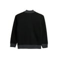 thumbnail image 3 of X RAY Jeans Boy's Fleece 1/4 Zipper Sweaters, Black/Charcoal, XL, 3 of 6