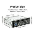thumbnail image 3 of 1 DIN Car Universal Stereo CD/DVD Player Bluetooth FM/RDS/AM Radio App MP3 USB × 1-, 3 of 4