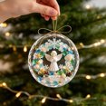 thumbnail image 5 of Acrylic Sea Glass Christmas Tree Ornament 3.15in,Beach Themed Hanging Decor for Household Gift, 5 of 6