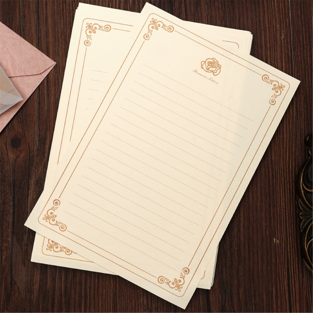 160 Sheets Letter Writing Stationery Paper Set for Showers Wedding Valentines 5.7x8.3Inch Lined Writting Paper