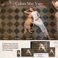 thumbnail image 4 of DEORAB Jute Outdoor Rug 8x10 Checkered Jute Rug Polyester Machine Weave Easy-Cleaning Non Slip Geometric Carpet Patio Backyard Porch Deck Balcony Zigzag Diamond, 4 of 7