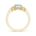 thumbnail image 2 of Angara Natural 0.88 Ct. Aquamarine Solitaire Ring in 14K Yellow Gold for Women (Ring Size: 3.5), 2 of 12