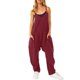 thumbnail image 1 of Y2k-mono holgado sin mangas para mujer, traje holgado de pierna ancha, ropa de calle con bolsillo grande, pantalones de una pieza, ropa de verano, 5XL, 1 of 4