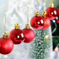 thumbnail image 2 of Adornos navideños 3/4/6/8cm Bola navideña redonda de plástico brillante galvanizada Decoración de árbol de Navidad Colgante Bola colgante, 2 of 4