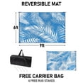 thumbnail image 4 of MeyJey Outdoor Rug, 6'x9' Reversible Waterproof Area Rug, Plastic Mat for RV Patio Camping, Blue, 4 of 9