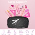 thumbnail image 4 of MUOOUM Pencil Case, Airplane with Dashed Path Lines Large Capacity Pencil Pouch Stationery Pen Bag, 4 of 7