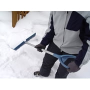 EMSCO Bigfoot Northern Lites Plus 18 Snodozer Combination Snow Shovel - Lightweight Aluminum Handle - Reinforced Poly Resin Blade