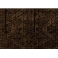 thumbnail image 1 of Ahgly Company Indoor Rectangle Abstract Orange Modern Area Rugs, 2' x 4', 1 of 4