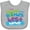 AC-Heather Grey, variant on Inktastic Worlds Best Barber Daddy Boys or Girls Baby Bib