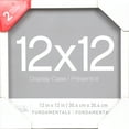 thumbnail image 2 of 12” x 12” White Shadow Box Picture Frame by Studio Decor - Memory Box Display Case for Keepsakes - Mementos - and Memorabilia - MDF - 2-Pack, 2 of 3