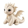 thumbnail image 2 of Dragon DIY Patchwork Kit – Mythical Creature Sewing Kit for Beginners, Cute Animal DIY Patchwork Kit, 3D Cat DIY Sewing Project for Adults &Beginners, Home Decor & Gift(Cream Gold), 2 of 7