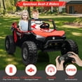 thumbnail image 2 of Roromall 24V Ride on Car for Kids, 2 Seats Ride On UTV with Remote Control, One More Foldable Seat, 15.4" Extra Large EVA Wheels, Music, Light, Max Load 140LBS, Electric Vehicle for 3-8 Years, 2 of 6
