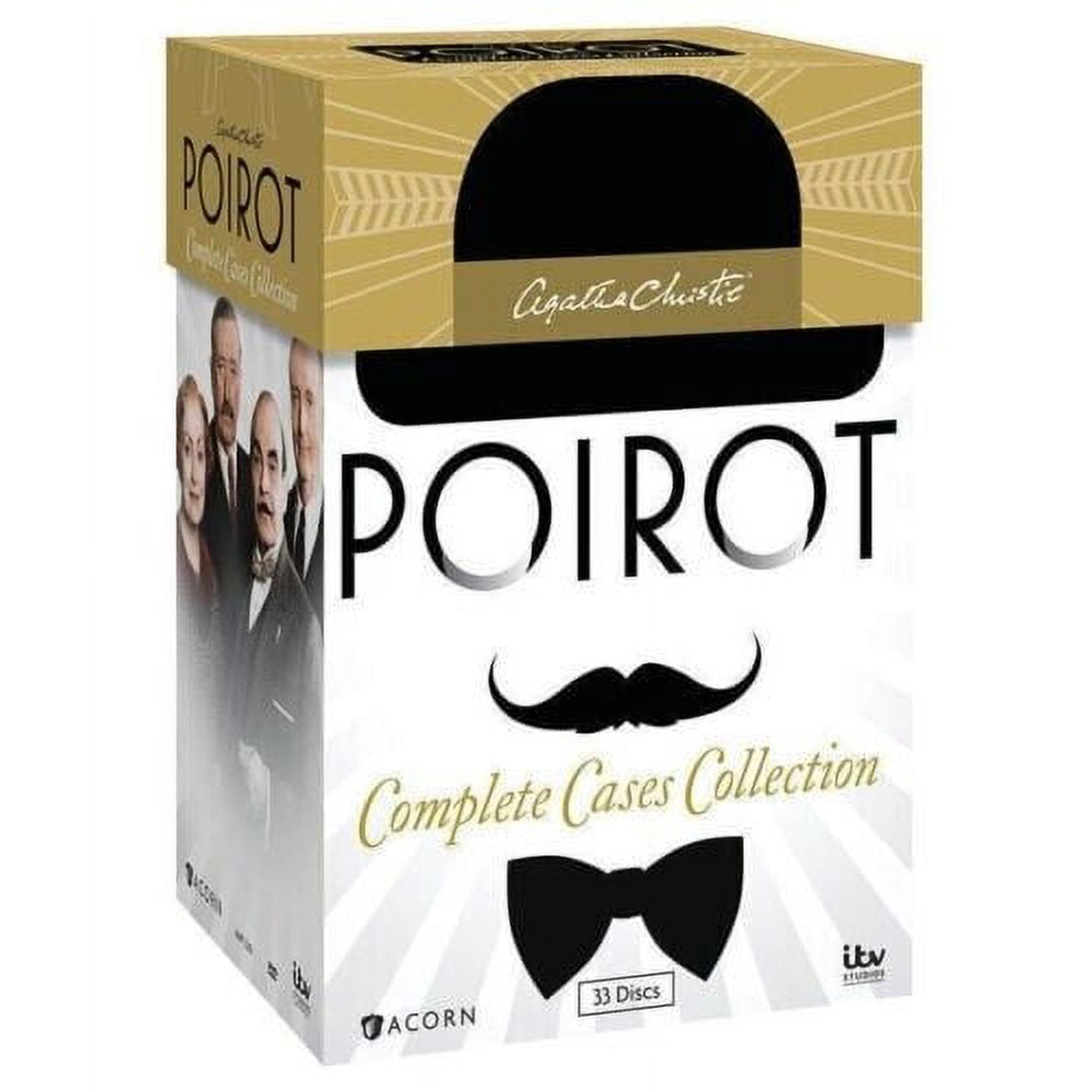 POIROT DVDボックスセット 全31ディスク Agatha Christie's Poirot Mysteries Complete Series Collection, 33