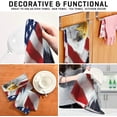 thumbnail image 4 of North American Bald Eagle Tea Towels Set of 6 American Flag Kitchen Dish Cloth with Hanging Loop, 18"x28"Lint-Free Absorbent Towel for Kitchen Drying Wiping and Cleaning, 4 of 7