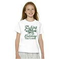 thumbnail image 4 of Angler Fishing Humor Easy Hard Catch Crewneck T Shirts Boy Girl Teen Brisco Brands M, 4 of 6