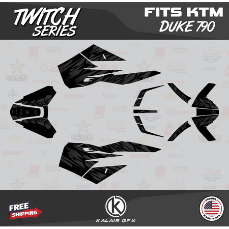 Kalair GFX Graphics Kit for Ktm DUKE790 (2018-2023) Twitch Series Kalair GFX Graphics Kit for Ktm DUKE790 (2018-2023) Twitch Series