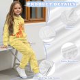 thumbnail image 6 of Uorisanigo 2PCS Girls Boys Sweatsuit Set with Oversized Long Sleeve Cartoon Giraffe Print Pullover Hoodie & Athletic Jogger Sweatpants Fall Winter Outfits for Kids, 6 of 7