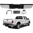 thumbnail image 2 of labwork Rear Step Bumper Assembly Chrome Steel Replacement for 2008-2016 F-250 F-350 F-450 Super Duty without Parking Aid Sensor Holes FO1103148, 2 of 8