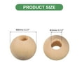 thumbnail image 2 of 300Pack 8mm Natural Wood Spacer Beads, 3mm Large Hole Unfinished Round Wooden Beads, 2 of 6