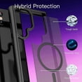 thumbnail image 3 of Magnetic Phone Case Compatible with Samsung Galaxy S24 Series, Anti-Fingerprints Black Frosted Back Cover Camera Protection Shockproof Case with Wirel, 3 of 5