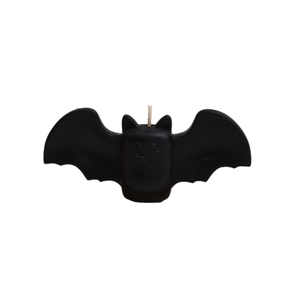 Halloween Decorations Indoor, 2'' Bat Design Candles for Home Decor, Bat, Gothic, Scented Soy Candle, Fall Decor, Halloween Gifts for Women Boo Basket Stuffers - Black