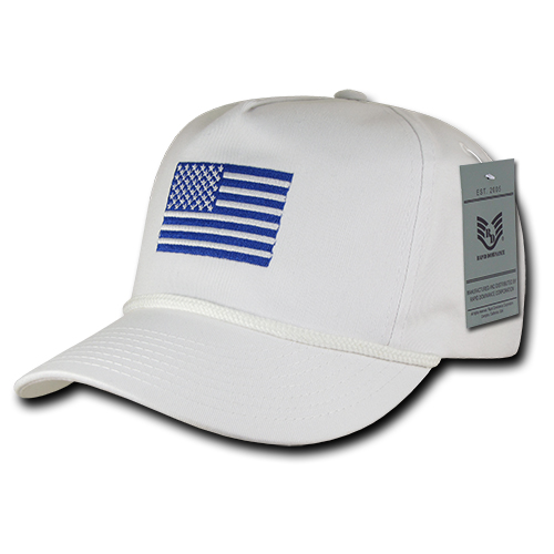 Rapid Dominance Patriotic Embroidered USA Flag 5 Panel Golf Snapback