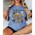 thumbnail image 4 of Tis The Season Halloween Shirt for Women & Teens Tremdy Fall Things Tee Blue Jean Shirt Adult Large, 4 of 4